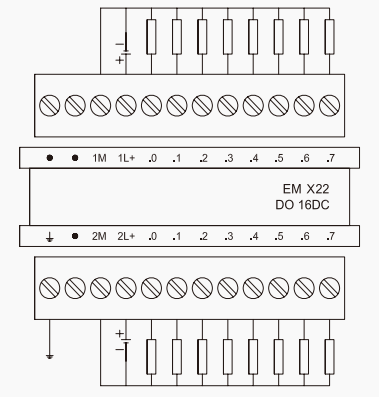 亿维PLC EM122 16点输出 晶体管接线图.png