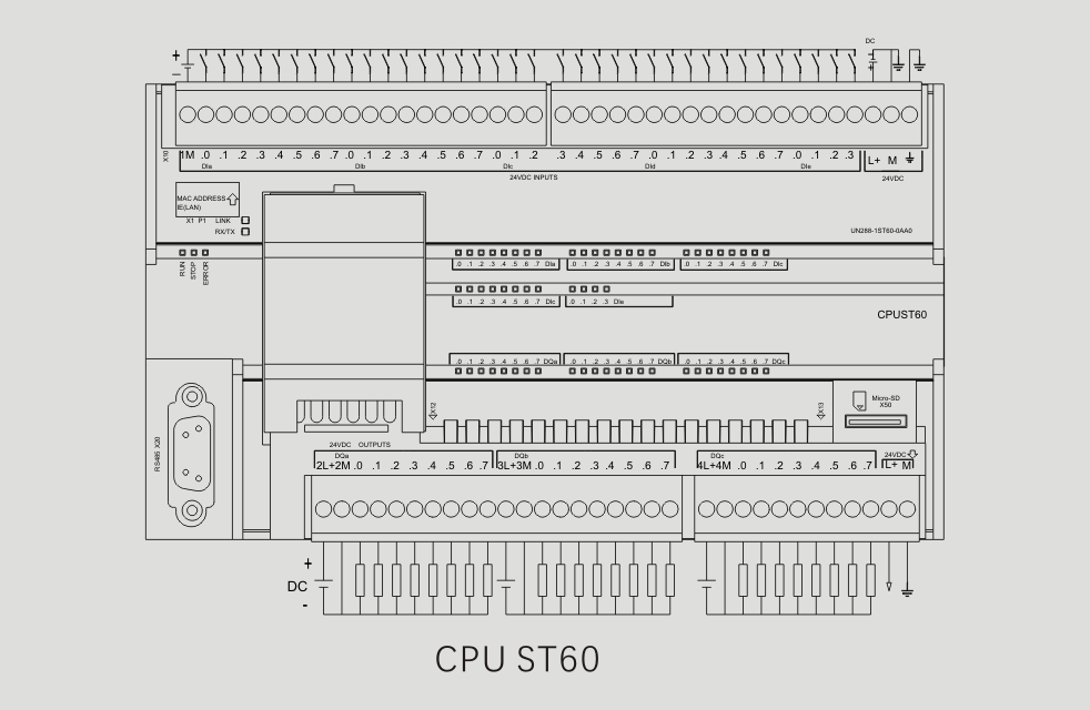 SMART PLC CPU ST60接线图
