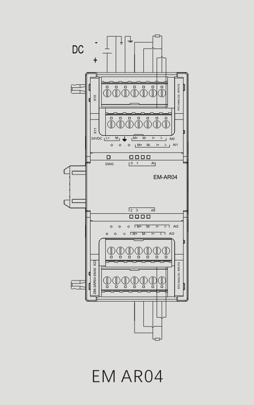 国产SMART PLC 热电阻模块EM AR04接线图